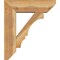Ekena Millwork Balboa Slat Rough Sawn Bracket w/ Offset Brace, Western Red Cedar, 8"W x 26"D x 30"H BKT0806X26X30BOA06RWR - alternate 3